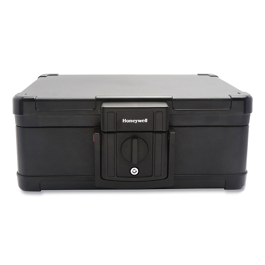 Honeywell Fire and Waterproof Safe Chest with Carry Handle, 16 x 12.6 x 6.6, Black (1533)