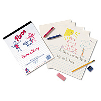 Pacon Multi-Program Picture Story Paper, 16 lb, 1/2" Long Rule, One-Sided, 9 x 12, 500/Pack (2424)
