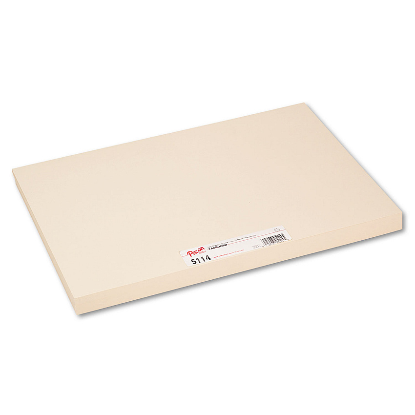 Pacon Heavyweight Tagboard, 12 x 18, Manila, 100/Pack (5114)