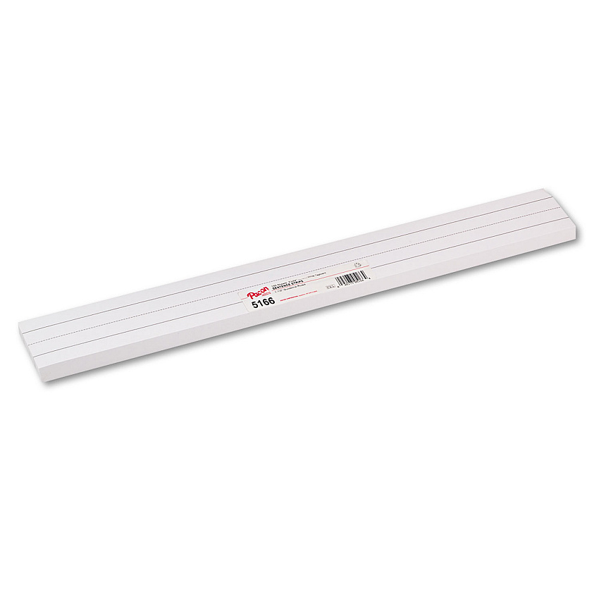 Pacon Sentence Strips, 24 x 3, White, 100/Pack (5166)