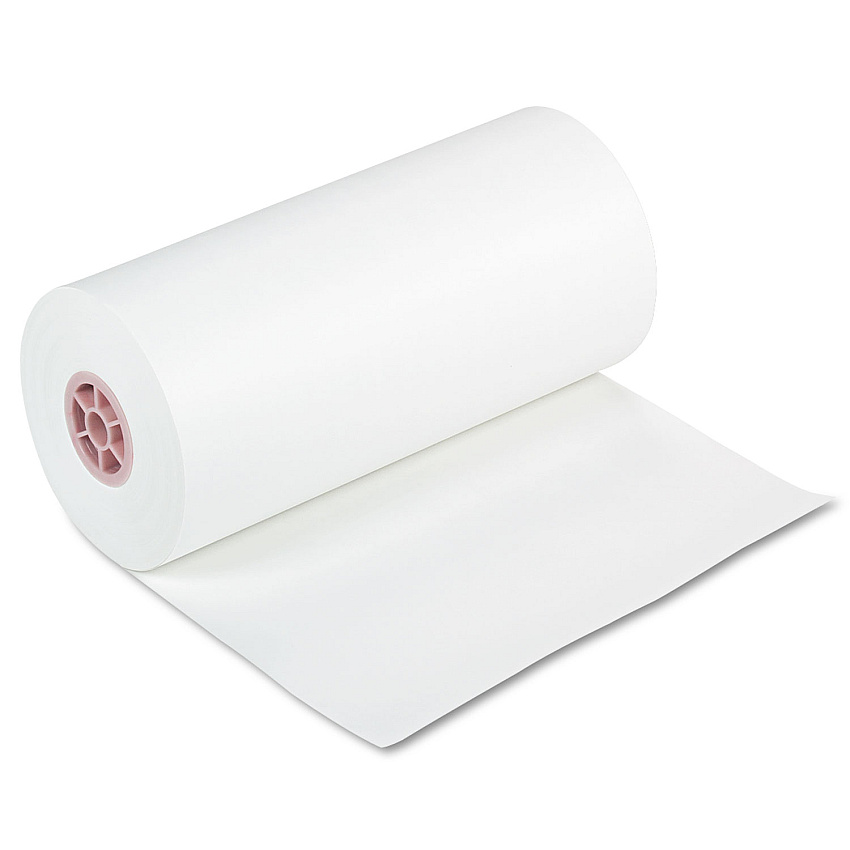 Pacon Kraft Paper Roll, 40 lb Wrapping Weight, 18" x 1,000 ft, White (5618)