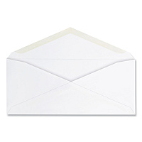 Universal Open-Side Business Envelope, #10, Commercial Flap, Gummed Closure, 4.25 x 9.63, White, 125/Box (UNV36329)