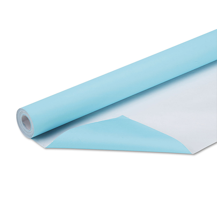 Pacon Fadeless Paper Roll, 50 lb Bond Weight, 48" x 50 ft, Lite Blue (57215)