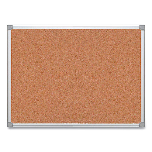 MasterVision Earth Cork Board, 36 x 24, Tan Surface, Silver Aluminum Frame (CA031790)
