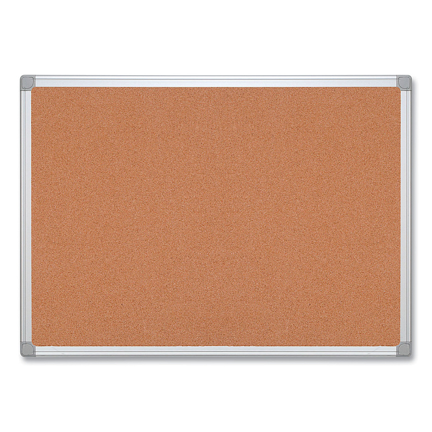 MasterVision Earth Cork Board, 48 x 36, Tan Surface, Silver Aluminum Frame (CA051790)