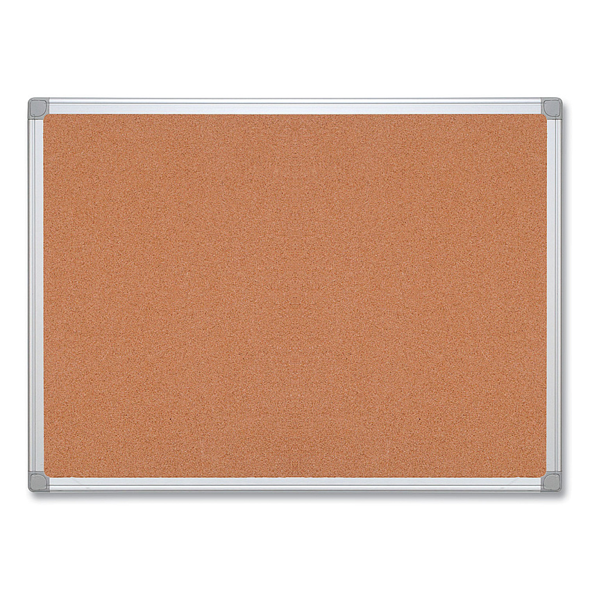 MasterVision Earth Cork Board, 72 x 48, Tan Surface, Silver Aluminum Frame (CA271790)