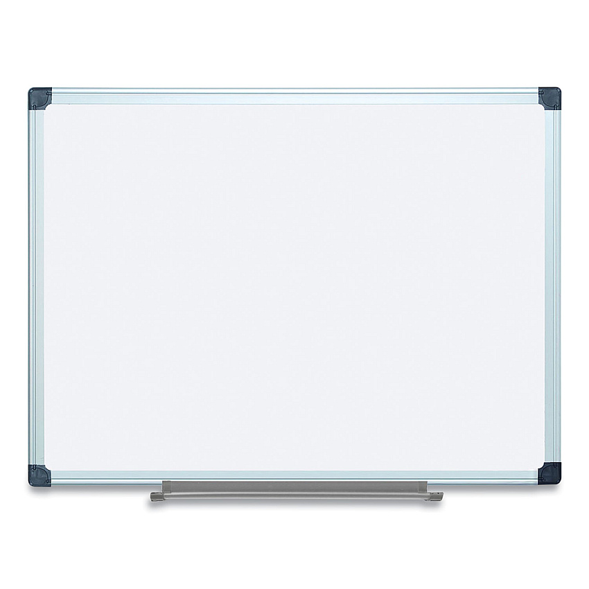 MasterVision Porcelain Value Dry Erase Board, 36 x 48, White Surface, Silver Aluminum Frame (CR0801170MV)