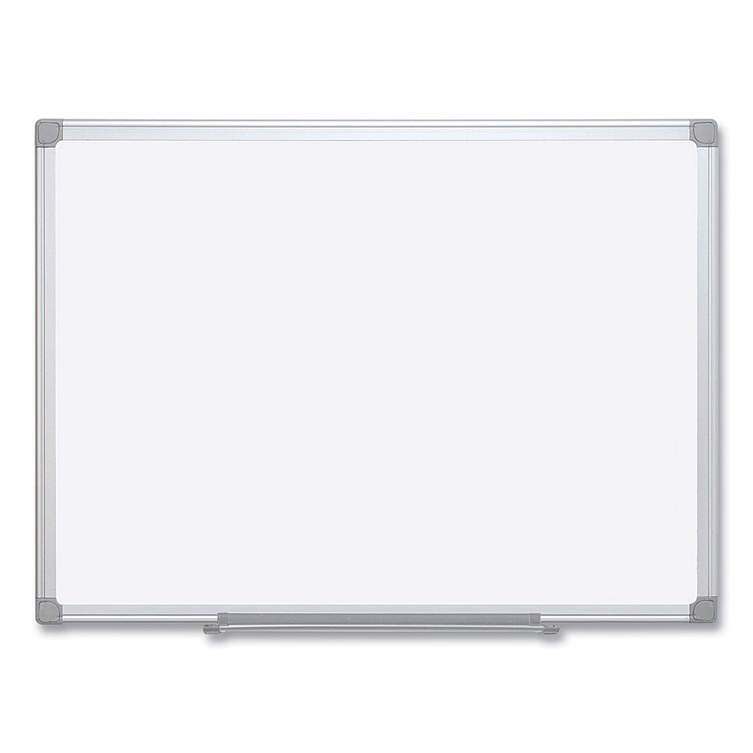 MasterVision Earth Silver Easy Clean Dry Erase Boards, 96 x 48, White Surface, Silver Aluminum Frame (MA2100790)