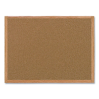 MasterVision Value Cork Bulletin Board with Oak Frame, 24 x 36, Brown Surface, Oak Frame (MC070014231)