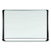 MasterVision Pure Platinum Magnetic Dry Erase Board, 96 x 48, White Surface, Silver/Black Aluminum Frame (MVI210401)