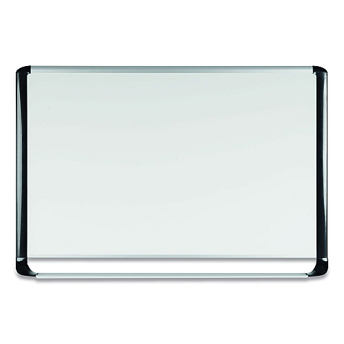 MasterVision Pure Platinum Magnetic Dry Erase Board, 96 x 48, White Surface, Silver/Black Aluminum Frame (MVI210401)