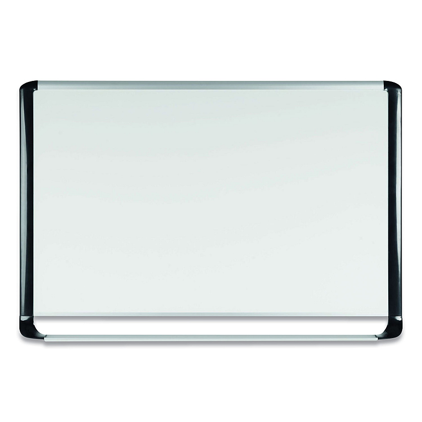 MasterVision Pure Platinum Magnetic Dry Erase Board, 96 x 48, White Surface, Silver/Black Aluminum Frame (MVI210401)