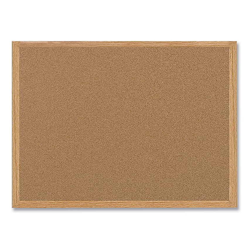 MasterVision Earth Cork Board, 72 x 48, Tan Surface, Oak Wood Frame (SB1420001233)