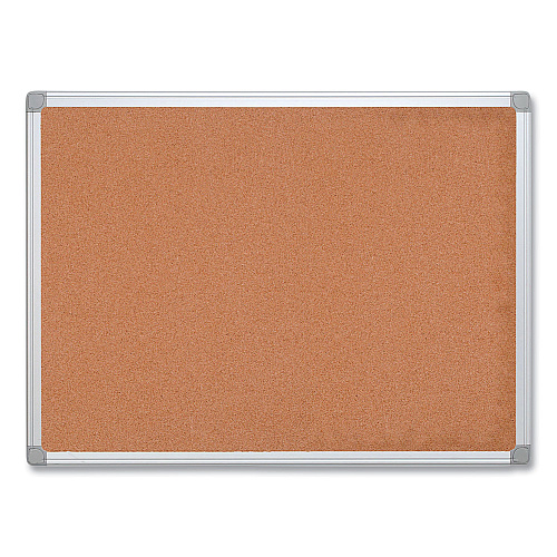 MasterVision Earth Cork Board, 24 x 18, Tan Surface, Silver Aluminum Frame (CA021790)