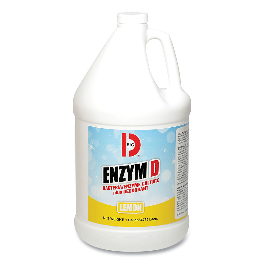 Big-D Enzym D Digester Liquid Deodorant, Lemon, 1 gal Bottle, 4/Carton (1500)