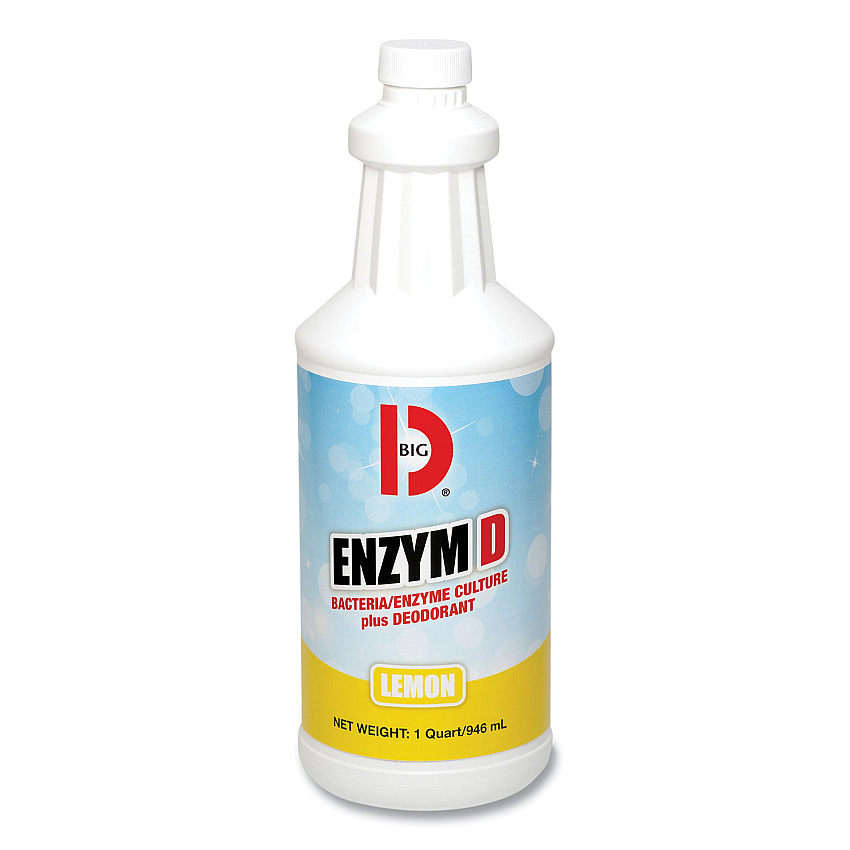 Big-D Enzym D Digester Liquid Deodorant, Lemon, 32 oz Bottle, 12/Carton (500)