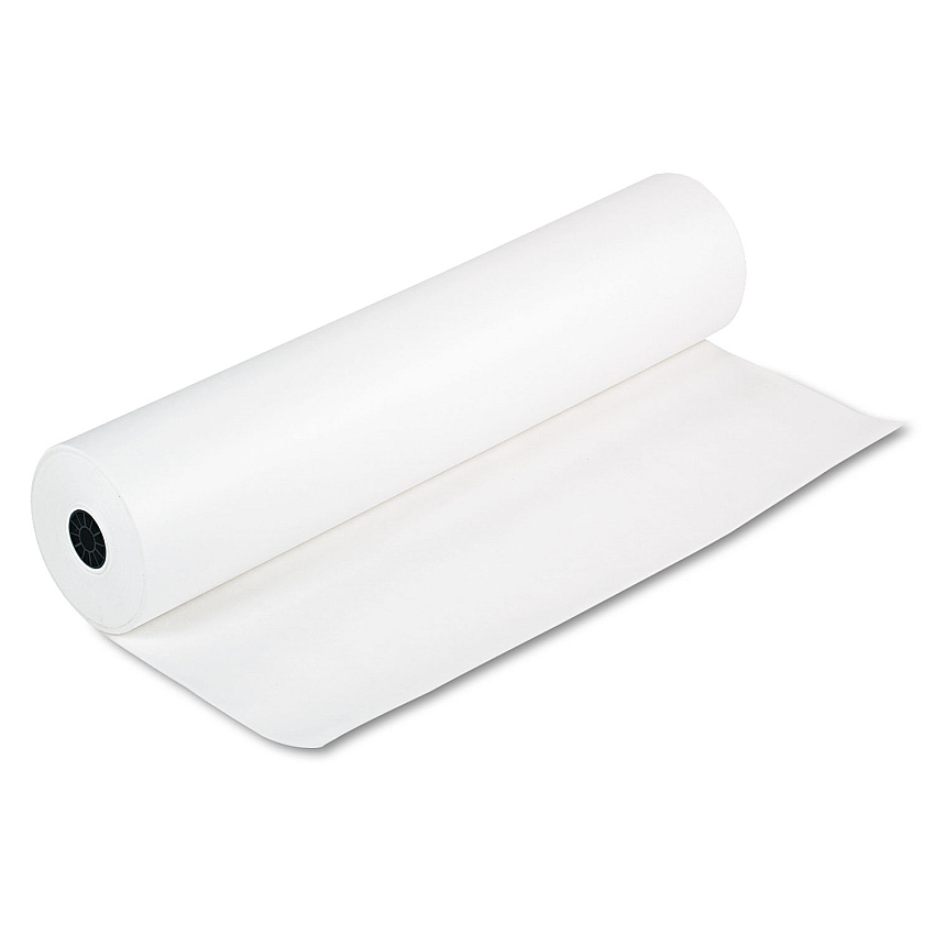 Pacon Spectra ArtKraft Duo-Finish Paper, 48 lb Text Weight, 36" x 1,000 ft, White (67001)