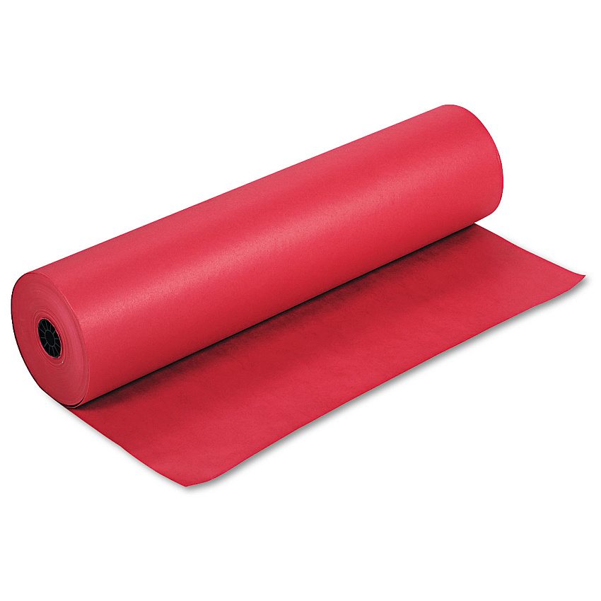 Pacon Spectra ArtKraft Duo-Finish Paper, 48 lb Text Weight, 36" x 1,000 ft, Scarlet (67041)