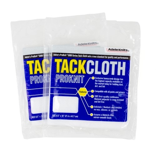 Tack Cloth, 100% Polyester, White, 8.5"x18", Flat - Box Of 25 (RB418)