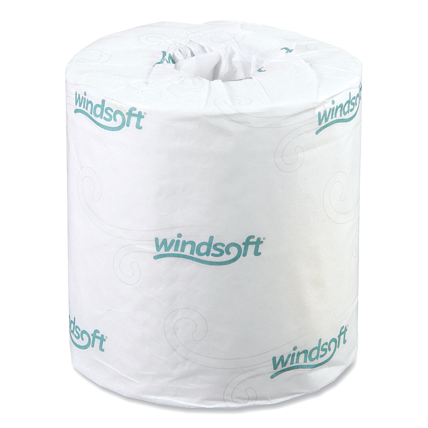 Windsoft&reg; Standard Toilet Paper Rolls, 2-Ply, 500 Sheets, 48 Rolls (WIN2405)