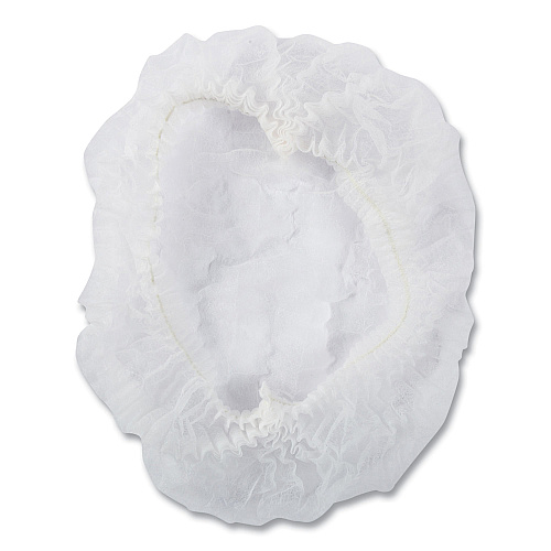 AmerCareRoyal Latex-Free Operating Room Cap, Pleated, Polypropylene, 21", White, 100 Caps/Pack, 10 Packs/Carton (RP110NWP)