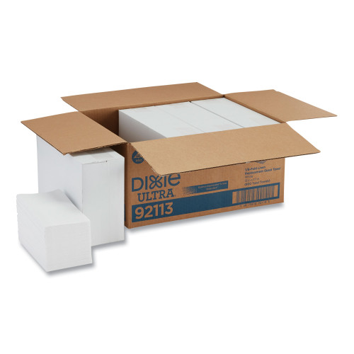 Dixie Ultra 1/6-Fold Linen Replacement Napkin by GP PRO GEORGIA-PACIFIC White; 92113; 200 Napkins Per Box; 4 Boxes Per Case (800 Total)