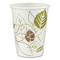 Dixie Pathways Paper Hot Cups, 8 oz, 25/Bag, 20 Bags/Carton (2338WS)