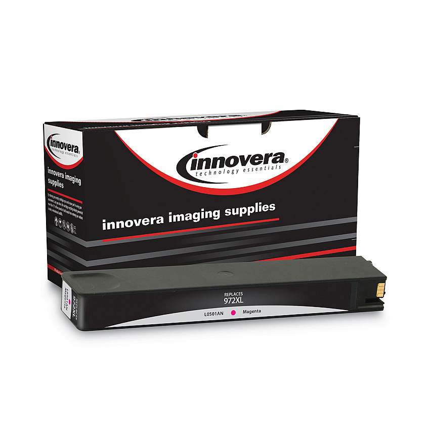 Innovera Remanufactured Magenta High-Yield Ink, Replacement for 972XL (IVRL0S01AN), 7,000 Page-Yield