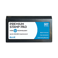 COSCO Microgel Stamp Pad for 2000 PLUS, 6.17" x 3.13", Blue (030258)