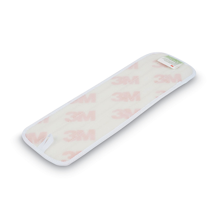 3M Easy Shine Applicator Pad, Microfiber, 18", White/Yellow, 10/Carton (55434)