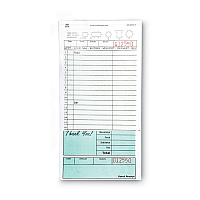 AmerCareRoyal Guest Check Pad, 16 Lines, Two-Part Carbonless, 4.2 x 8.25, 50 Forms/Pad, 50 Pads/Carton (GC49002)