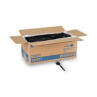 Dixie Plastic Cutlery, Heavyweight Soup Spoons, 5 3/4", Black, 1,000/Carton (SH517)
