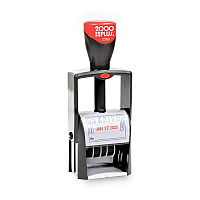 2000 PLUS Self-Inking Heavy-Duty Line Dater, 1.25 x 1.83, Red/Blue (032880)