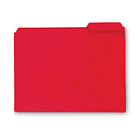 Smead Top Tab Poly Colored File Folders, 1/3-Cut Tabs: Assorted, Letter Size, 0.75