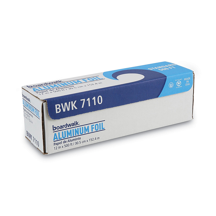 Boardwalk&reg; Extra Standard Aluminum Foil Roll, 12" x 500 ft, 1 Roll (BWK7110)