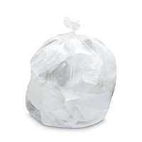 Heritage Mineral-Reinforced High-Density Waste Can Liners, 33 gal, 22.1 mic, 33" x 46", Natural, 25 Bags/Roll, 10 Rolls/Carton (Z6646WNR01)