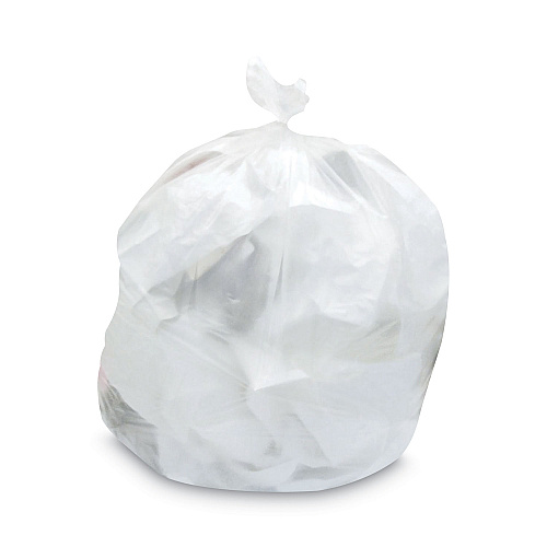Heritage Mineral-Reinforced High-Density Waste Can Liners, 33 gal, 22.1 mic, 33" x 46", Natural, 25 Bags/Roll, 10 Rolls/Carton (Z6646WNR01)