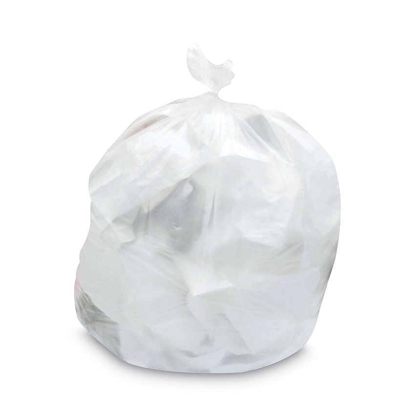 Heritage Mineral-Reinforced High-Density Waste Can Liners, 33 gal, 22.1 mic, 33" x 46", Natural, 25 Bags/Roll, 10 Rolls/Carton (Z6646WNR01)