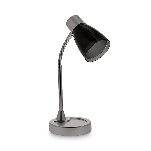 Bostitch Adjustable LED Desk Lamp, 4.5" dia Base, 20" Tall, Chrome/Black LAMP,DESK,LED,20",CHRM (VLED1510)