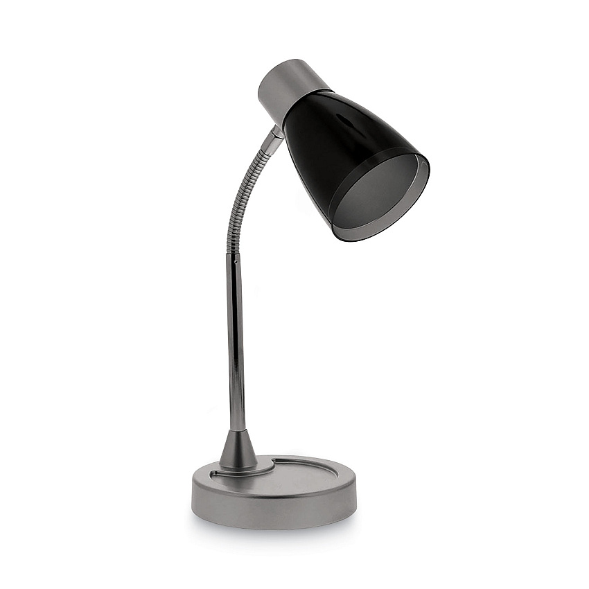 Bostitch Adjustable LED Desk Lamp, 4.5" dia Base, 20" Tall, Chrome/Black LAMP,DESK,LED,20",CHRM (VLED1510)