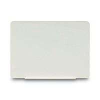MasterVision Magnetic Glass Dry Erase Board, 60 x 48, Opaque White Surface (GL110101)