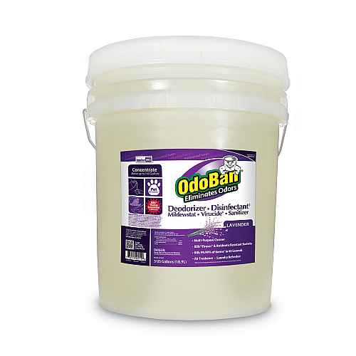 OdoBan Concentrated Odor Eliminator and Disinfectant, Lavender Scent, 5 gal Pail (9111625G)