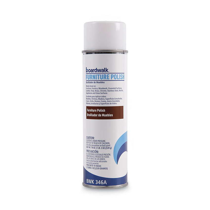 Boardwalk&reg; Furniture Polish, Lemon Scent, 19 oz Aerosol Can (BWK346AEA)