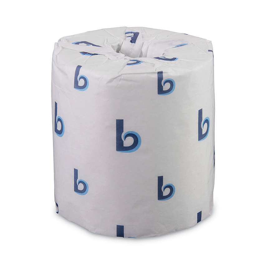 Boardwalk&reg; Standard Toilet Paper, 2-Ply, 156-ft Roll, 500 Sheets, 96 Rolls (BWK6150)