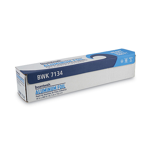 Boardwalk&reg; 7134 Heavy-Duty Aluminum Foil Roll, 18" x 500 ft, 1 Roll (BWK7134)