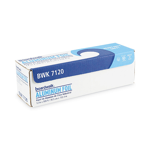 Boardwalk&reg; Heavy-Duty Aluminum Foil Roll, 12" x 500 ft, 1 Roll (BWK7120)