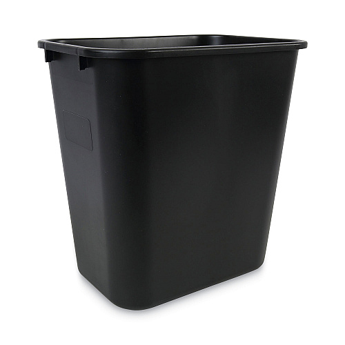 Boardwalk&reg; Soft-Sided Wastebasket, 28-qt, Black (BWK28QTWBBLA)