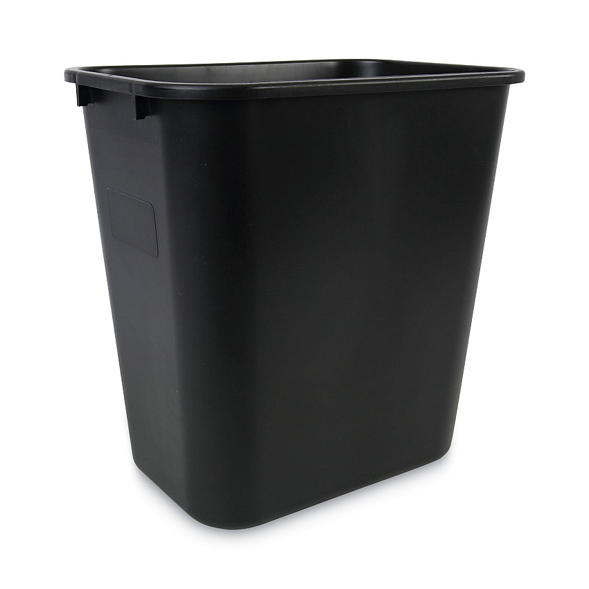 Boardwalk&reg; Soft-Sided Wastebasket, 28-qt, Black (BWK28QTWBBLA)
