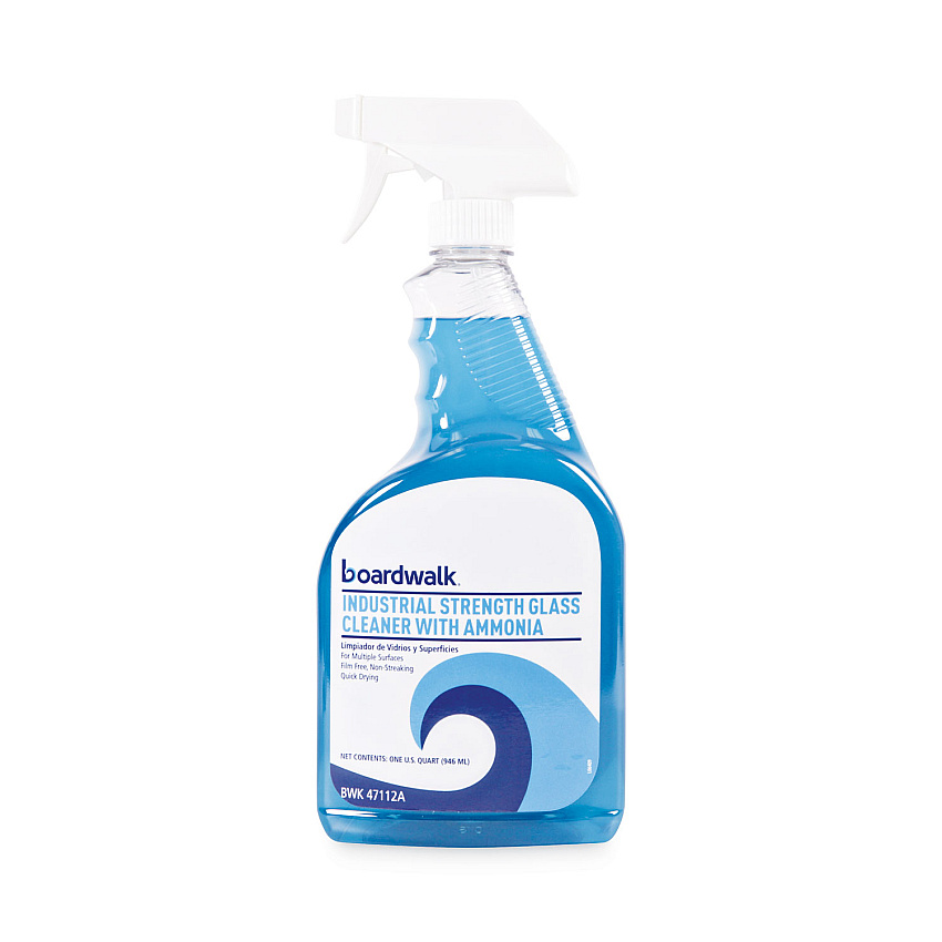 Boardwalk&reg; Glass Cleaner with Ammonia, 32 oz. Spray Bottle (BWK47112AEA)