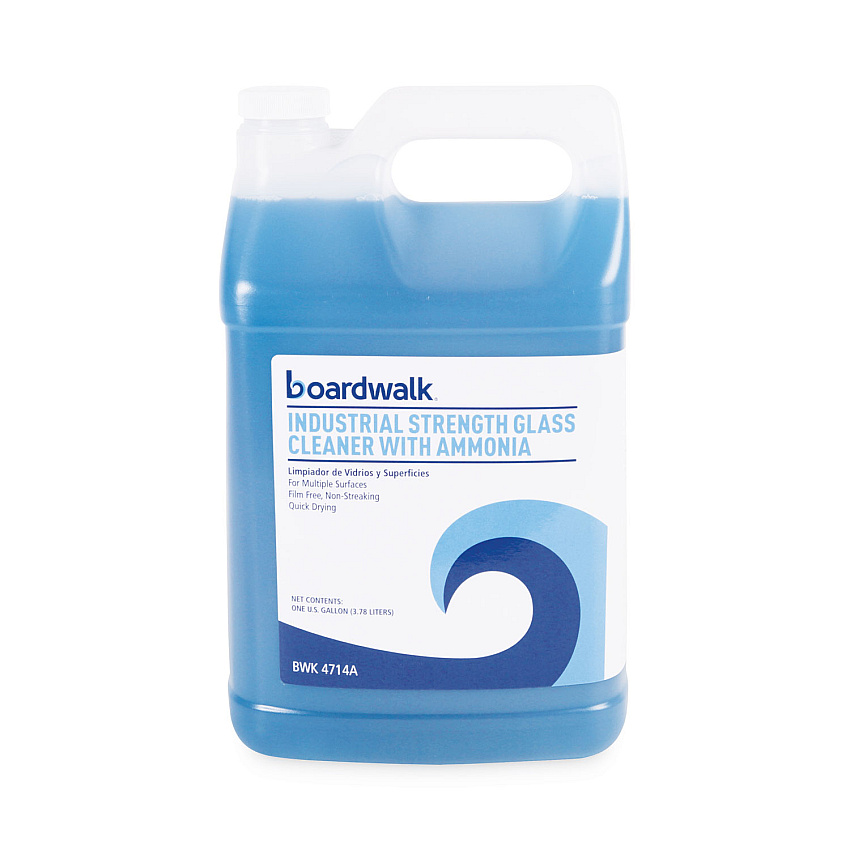 Boardwalk&reg; Glass Cleaner with Ammonia, 1 Gallon Bottle (BWK4714AEA)